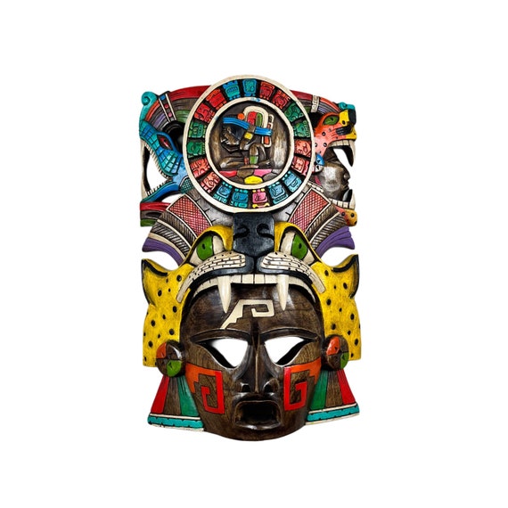 Mayan Wooden Mask.