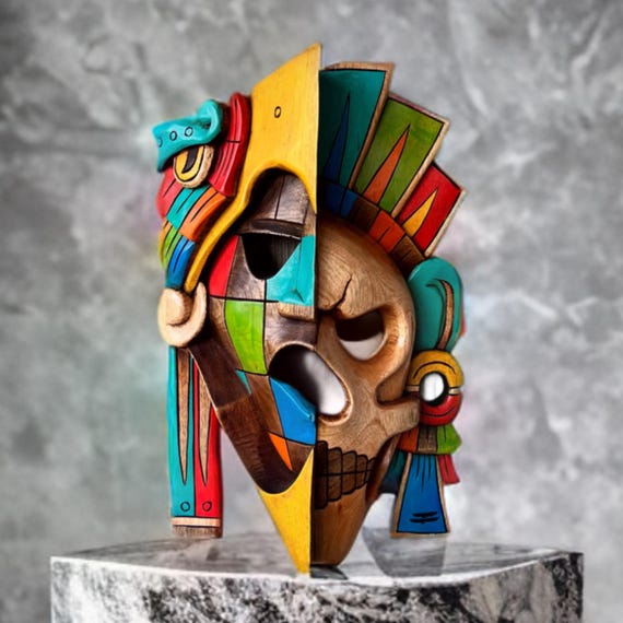 Mexican Art, Mayan Art. Masks