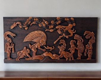 Handmade Mayan Art. The Sacrifice