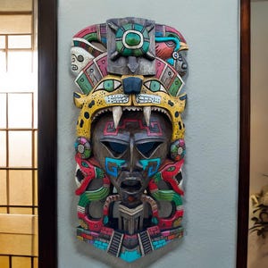 Mayan Mask, Mexican Art, Aztec and Mayan Culture