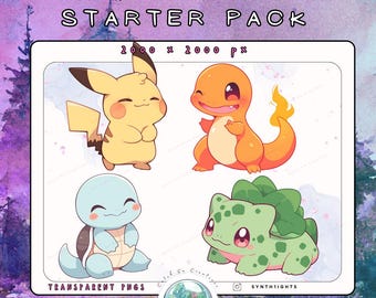 Elemental Companion Bundle PNGs | Strömmande statiska resurser (digital nedladdning)