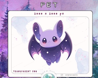 Space Bat Companion PNG | Streaming Static Asset (Digital Download)