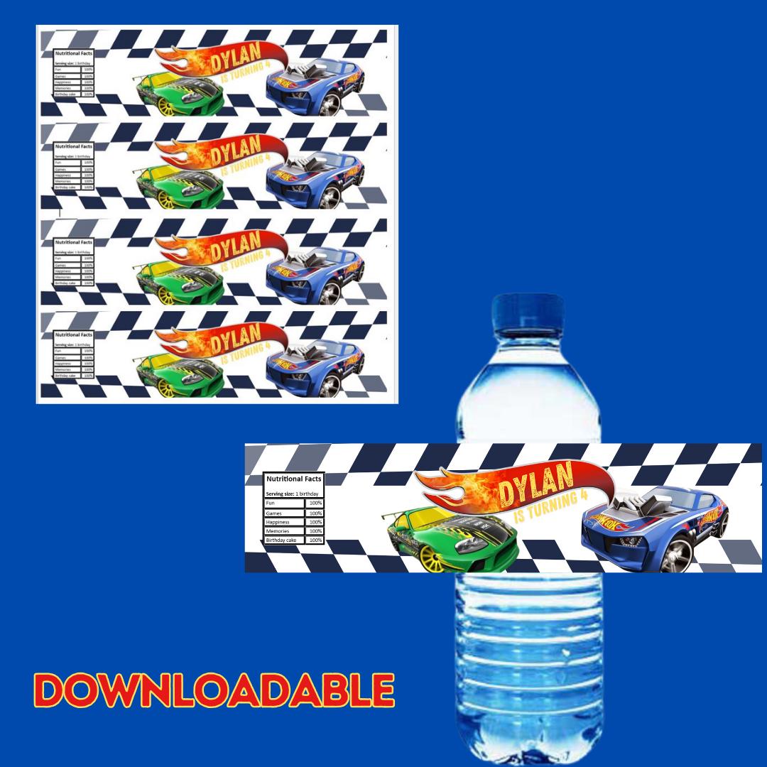 hot-wheels-water-bottle-etsy-uk for Free Printable Hot Wheels Water Bottle Labels Hot Wheels Water Bottle - Etsy UK for Free Printable Hot Wheels Water Bottle Labels