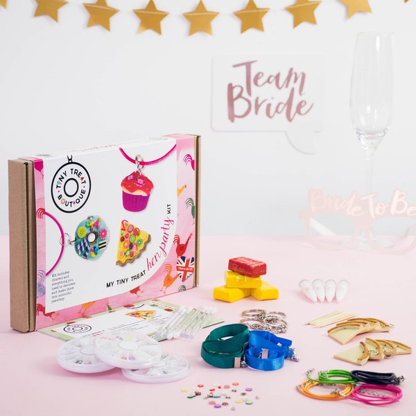Hen Party Jewellery Craft Kit. Hen Party Activities. Hen Party Ideas. Hen Party Kits. Wedding Activities.