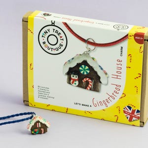 Gingerbread House Jewellery Craft Kit. Kids Jewellery Kit. Party Activities. Creative Gifts. Stocking Filler Teens Children Adults image 3