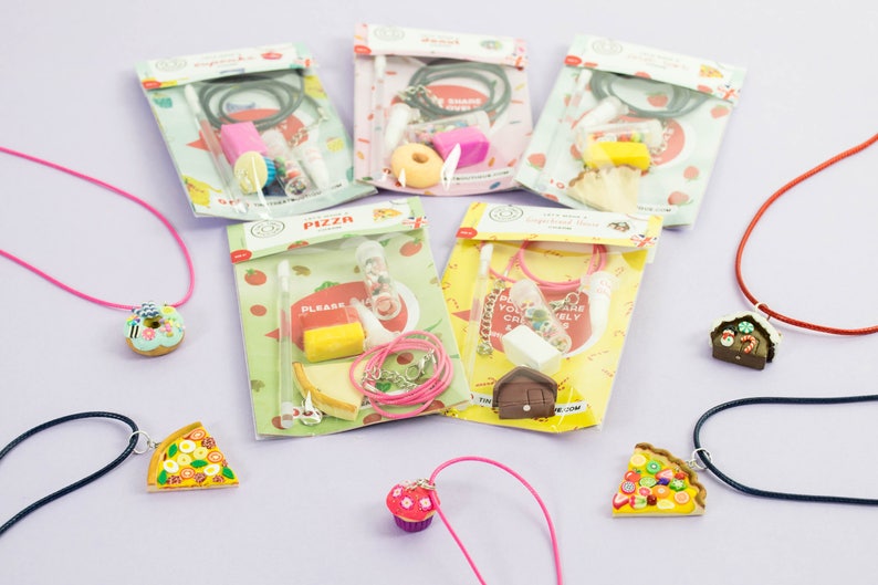 Donut-Themed Jewellery Mini Kit. Children's Craft Kit. Party Bag Filler. Party Activity. Kids Gift. Children's Birthday. Stocking Filler image 5