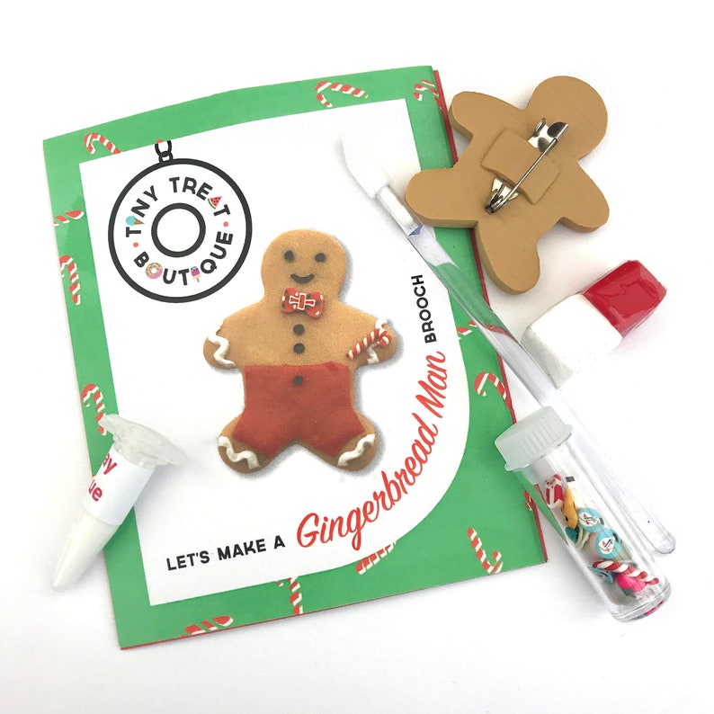 Jewellery Craft Mini Kit. Gingerbread Man. Party Bags. Holiday Activities. End of Term Treats. Next day shipping. Stocking Filler image 2