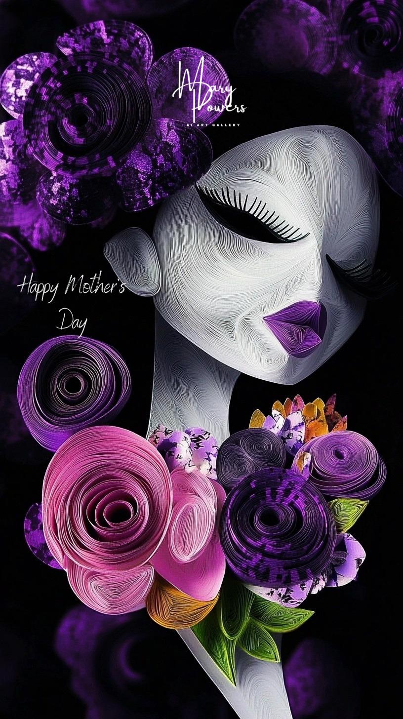 Unique Afrocentric Mother’s Day Beauty ,elegant Mother’s Day Wall Art ...