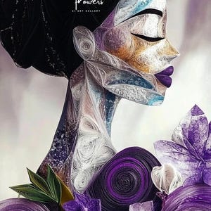 Unique Afrocentric Mother’s Day Beauty ,elegant Mother’s Day Wall Art ...