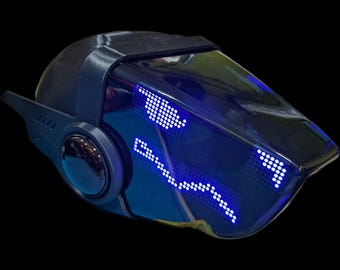 Protogen Head MK5 ProtoFrenz Studio — LED Display, MAX7219 or HUB75, Boop Sensor, Talking Mouth, Sensor Kit