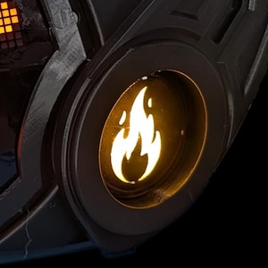Burbujas para mejillas Protogen: solo burbujas o mejillas iluminadas, todos los estilos de cabeza, impresión 3D.