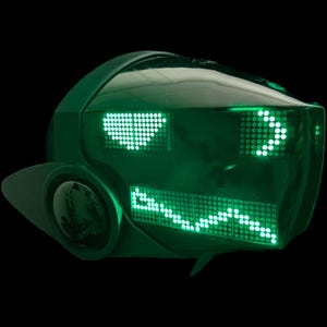 Protogen Head MK3 ProtoFrenz Studio — LED Matrix or Full-Color Panel, Boop Sensor, Talking Mouth, Sensor Kit