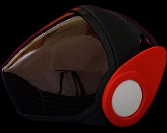 Protogen Head Base ProtoFrenz Nyx — 3D Printed Pointed, No Electronics, Paint or Fur Ready, MAX7219