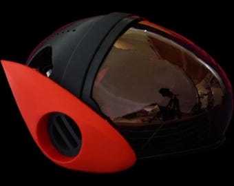 Protogen Head Base ProtoFrenz Iris — 3D Printed Rounded, No Electronics, Paint or Fur Ready, MAX7219