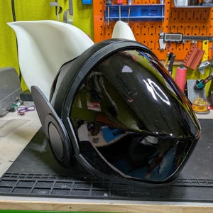 Bat Ears Protogen Fursuit Cosplay — 3D Printed Stylized, TPU or PLA, Fits Protogen Head Base