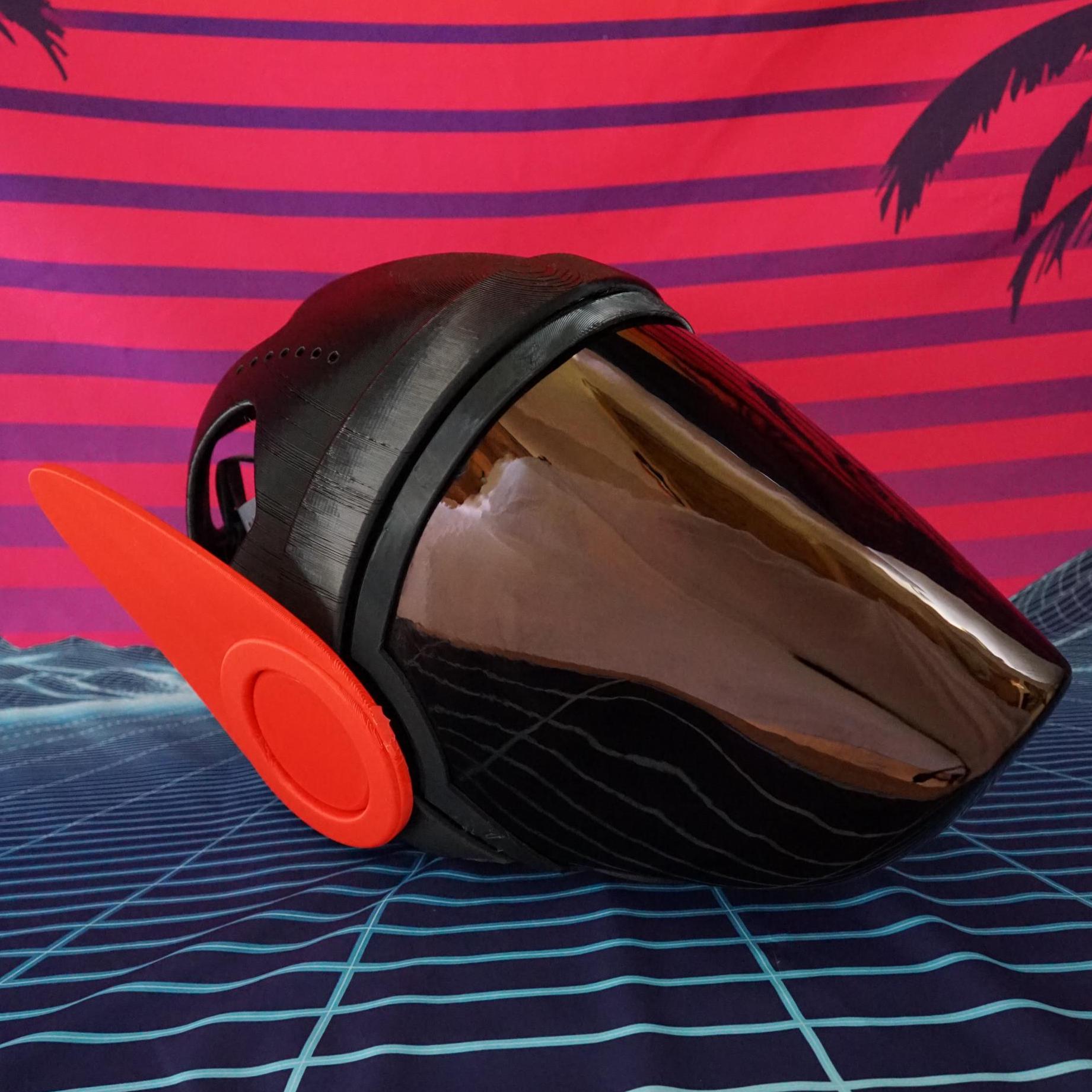 PROTOFRENZ Protogen Head Base: Furry Helmet With Visor & Antennae