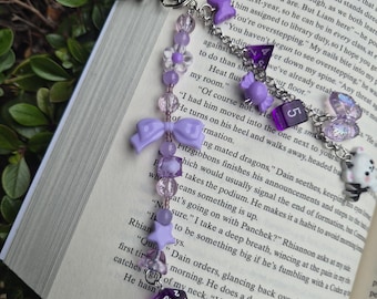 DnD Inspired Purple Warlock Mini DnD Dice Keychain