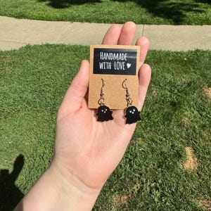 Short Ghost Dangle Earrings