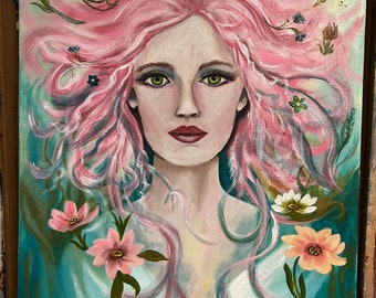 Mother Nature In Spring's Clothing Acrylic Painting