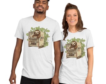 Maglietta stampata con cappuccio Top, appeso bradipo, angolo, nero png