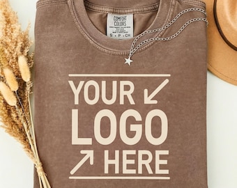 Comfort Colors Custom Business Logo Shirt Personalized Company Branding Tee