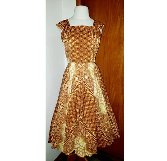 Kamehameha 1950's Hawaiian Tiki Halter 50s Rockabi