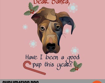 great dane sublimation png, dog lovers tshirt, great dane gifts, great dane tumbler, dear santa design, great dane Christmas sublimation art