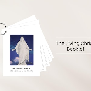 The Living Christ Study Booklet | Printable LDS Study Guide | Memorization Tool