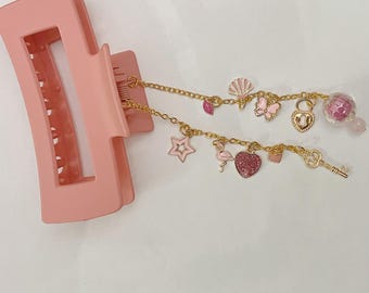 Custom Hair Clip - Personalized Hair Accessory, Handmade Gift for Her, Cute Claw Clip- Happy Hair Clip
