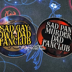 Helluva Sad Dads Fanclub Stickers Glossy