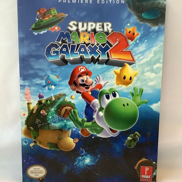 Super Mario Galaxy 2 Offizielle Spielanleitung Buch Strategie Nintendo Video Gamer Gaming Spieler Komplettlösung Richtungen Hilft Bastelpapier Geschenk