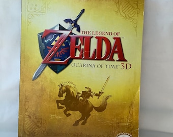 Legend of Zelda Ocarina of Time 3D Official Game Guide Book Strategy Video Game Gamer Gaming Players Battle Walkthrough Craft Paper Gift