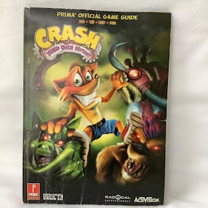 クラッシュマインドオーバーミュータント公式ゲームガイドブック戦略方法バンディクービデオゲームゲーマーゲームプレーヤーウォークスルー指示趣味の紙