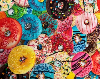 Fabric Destash -  Donuts, Sprinkles, Baked Goods - Ready to Ship