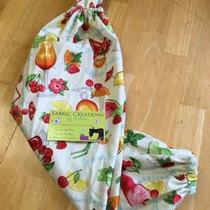 SALE PRICED - The *Happy Andi* Hanging Grocery Bag Holder  Fruit Drinks, Cocktails, Fruits