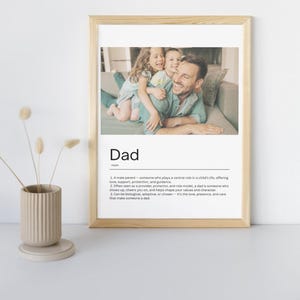 Papa Foto Wandkunst | Vatertags-Collage | Benutzerdefiniertes Wertschätzungsgeschenk | Papa Wertschätzung | Vatertagsgeschenk | Druckbare Kunst