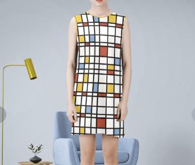 Mondrian Mini Dress - Etsy Mondrian Mini Dress - Etsy