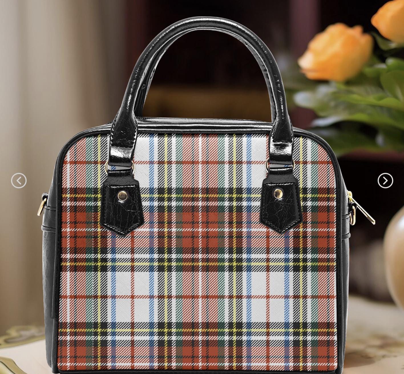 Tartan handbag Etsy