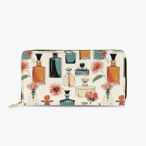 Cartera con diseño de frasco de perfume vintage: piel vegana, diseño de mediados de siglo de los años 1950 y 1960: bolso MCM