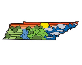 Tennessee State Lines Sticker