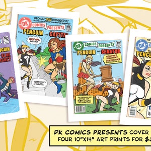 Cubierta del cómic presenta DK imprime conjunto | Etsy