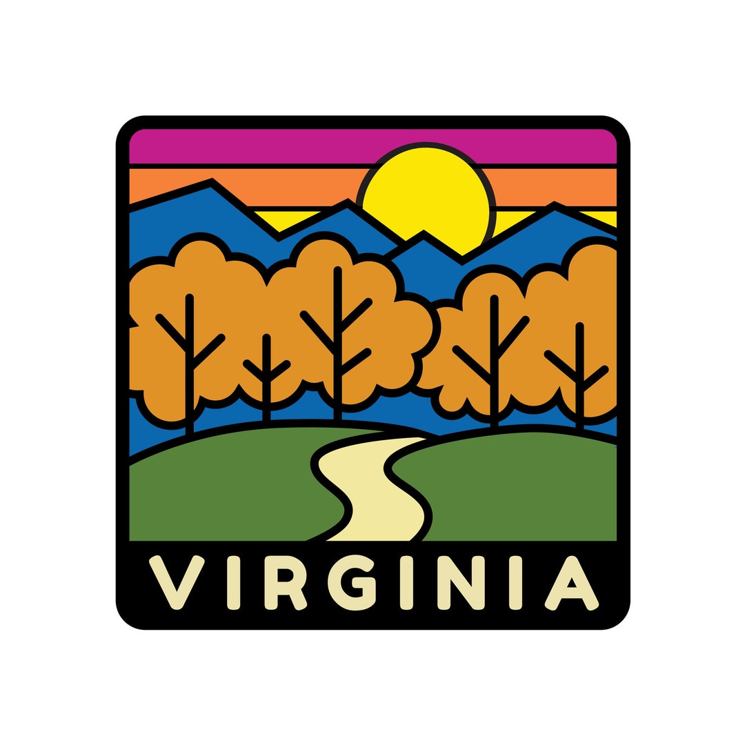 Virginia Sticker - Etsy