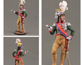 Painted Tin Soldier: Marshal Murat, Napoleonic Wars Miniature (54mm, 1/32 Scale)