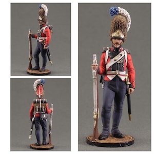 Painted tin soldier figurine Size 54 mm, scale 1/32  , Military-historical miniature. Napoleonic wars, Grenadier Oldenburg Infantry Regiment