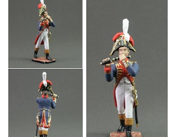 ブロンズフルート奏者彫刻：ヴィンテージ音楽家置物、金属工芸品