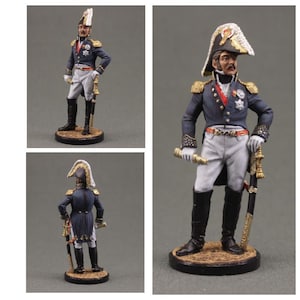 Tin soldier in painting Size 54 mm, scale 1/32 Military-historical miniature. Napoleonic wars, Viceroy of Italy Prince Eugene de Beauharnais