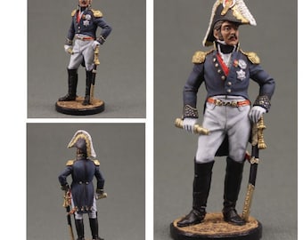Hand-Painted Tin Soldier: Prince Eugene, Napoleonic Wars Miniature (54mm, 1/32 Scale)