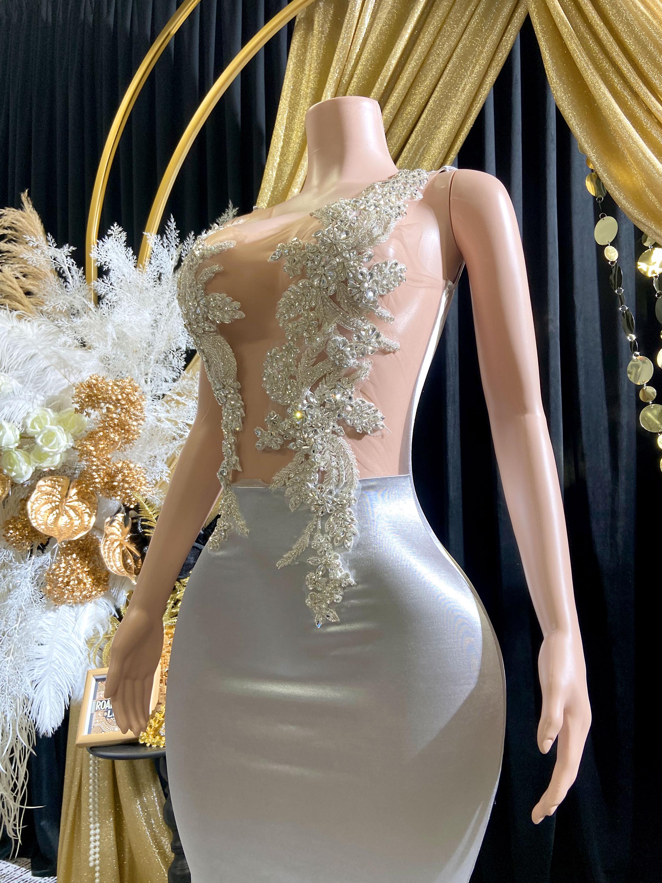 Sparkle Tulle Quinceañera Dress with Long Pouf Sleeves by