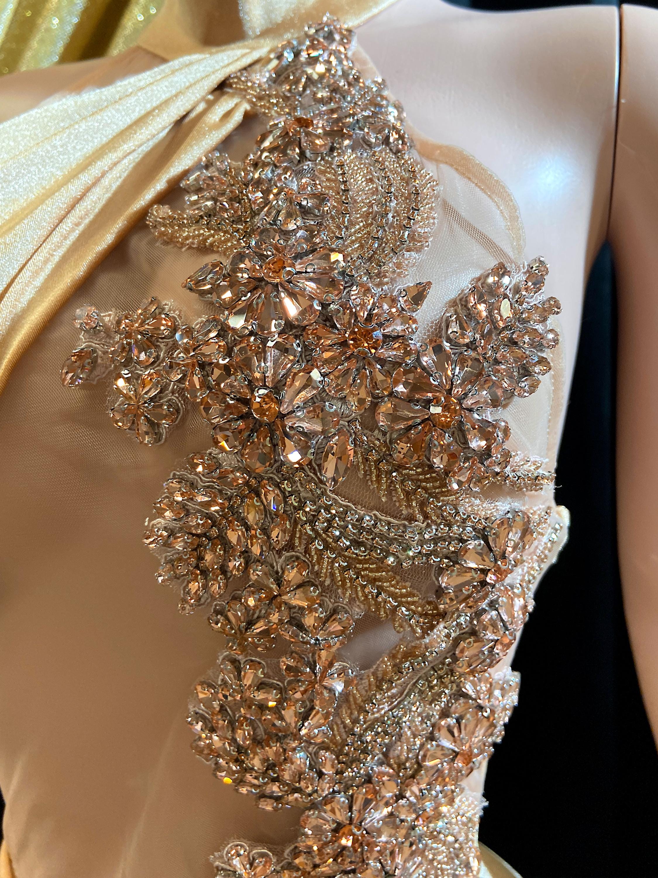 rose gold rhinestone dress SHINE BRIGHT RHINESTONE MESH MINI DRESS IN ROSE GOLD – AKIRA main image 1