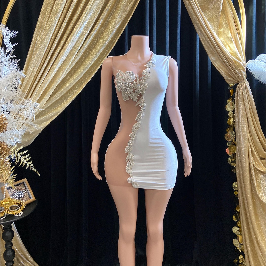 Forever Glam Embellished Rhinestones  Party Dress Gown main image 1